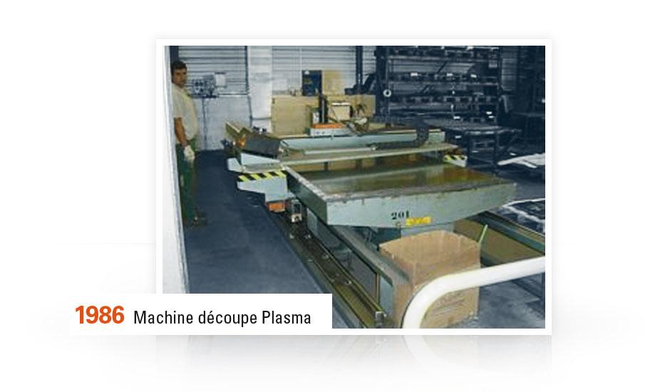 Eoliance | 1986 - Machine découpe Plasma